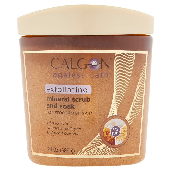 Calgon Mineral Scrub And Soak, Ageless Bath, 24 Oz